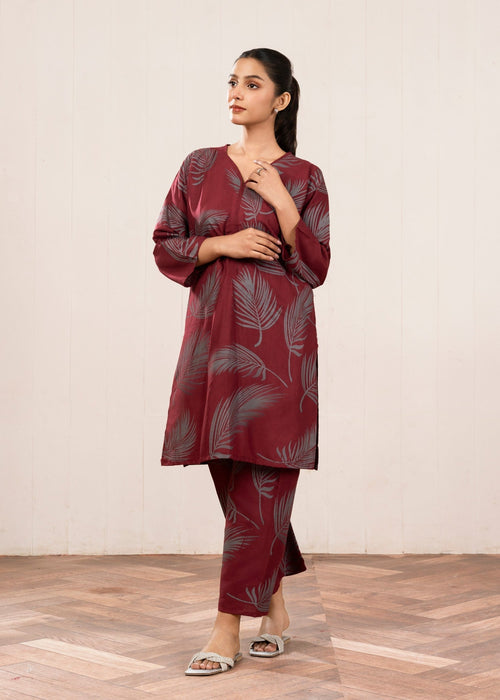 Breeze Print Stitched 2Pcs