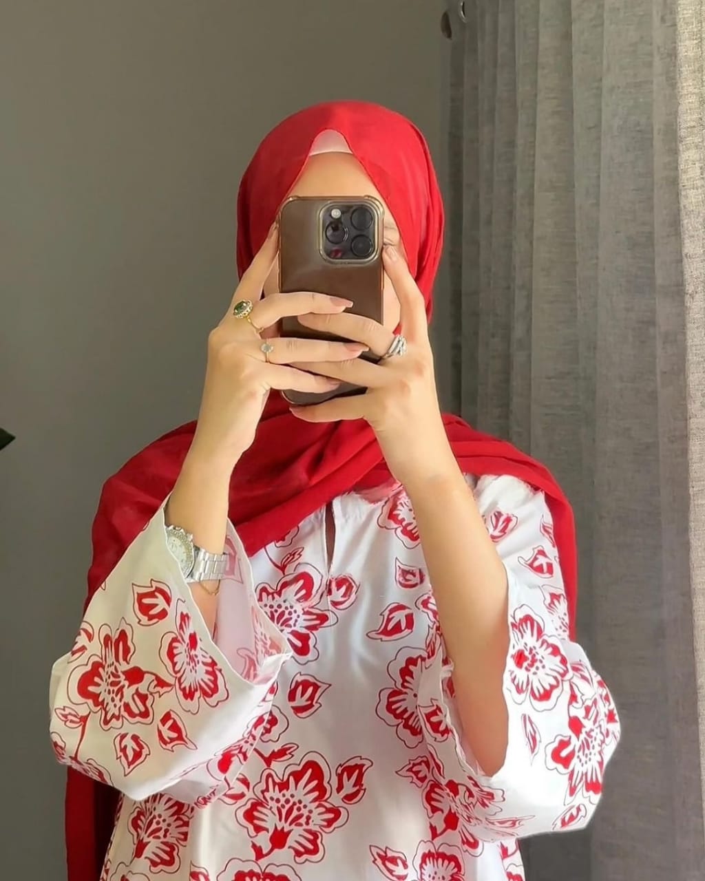 Rangoon Flower Pattern Stitched 2Pcs