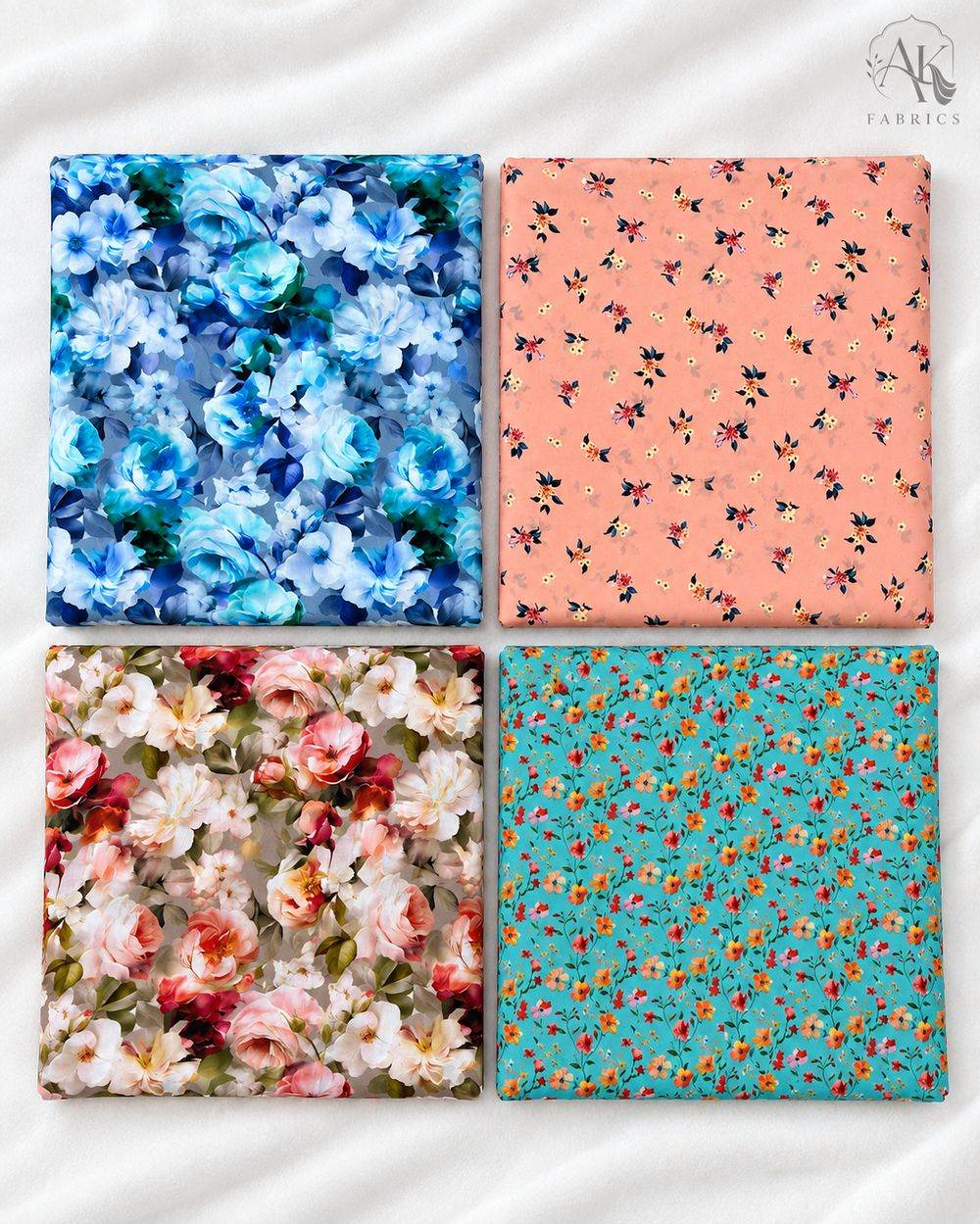 AK Fabrics premium printed lawn fabric designs